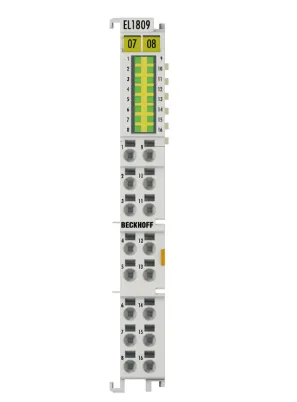 Beckhoff EL1809 EtherCAT цифровой входной терминал 16-канальный 24В DC 3мс фильтр промышленный автоматизационный модуль