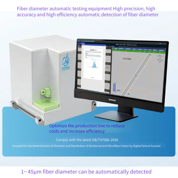 Automated Detection Equipment (desktop Type) for the Diameter of Glass Fiber, Carbon Fiber, and Microfiber Cotton Fiber