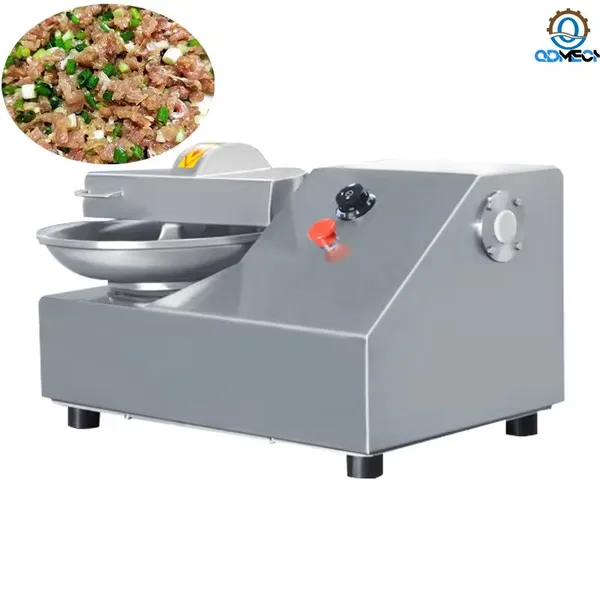 Efficient Stable Operation Meat Garlic Ginger Mincing Small Bowl Cutter Commercial Tabletop Single Speed Meat Cutting Machine photo-4
