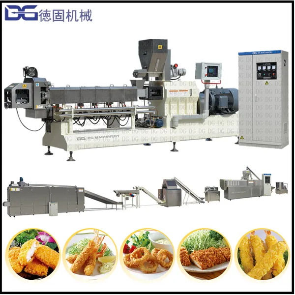 White and Yellow Panko Small Particles Extruded BreadCrumb Chips Food Extruder Bread Crumb Crusher Machine photo-3