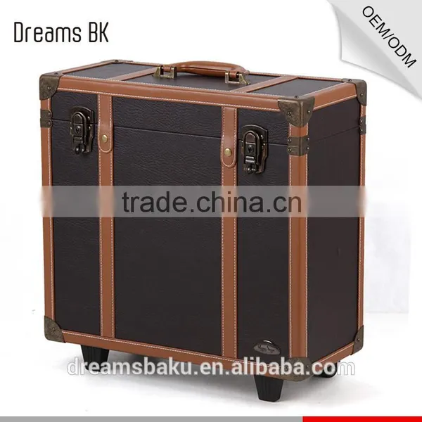 Professional Make-up Case, Hair Stylist Cosmetic Display Case With Trolley and Many Trays photo-2