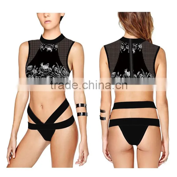 (ODM/OEM Factory)Custom Tankinis Set Sexy Bodysuit COMIC SWIMSUIT Digital Printing Swimwear Women, Girl Swimwear photo-2