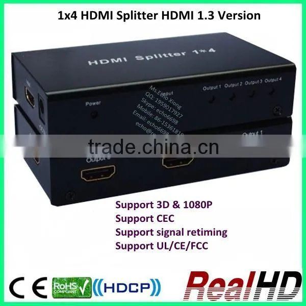 1x4 HDMI Splitter HDMI 1.3 Version photo-5