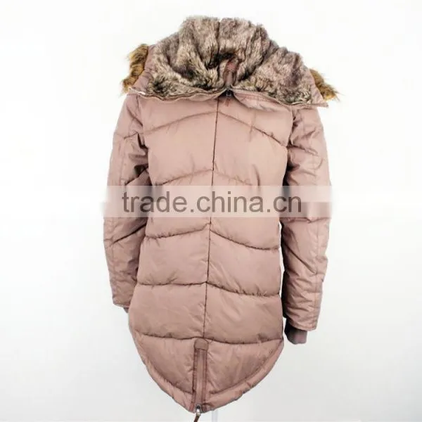 Lady's Fashion Hot Selling Stock Clothing Padded Jacket With AC Coated photo-2