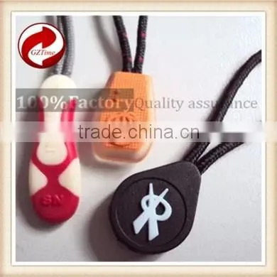 High Quality Best-selling, Different Logo Embossed Clothing Plastic Zipper Head