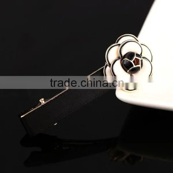 Neoglory Simulated Pearl Hair Barrette Enamel Cute Flower Shaped 14K Gold Plated Women 2015 Wholesale photo-5