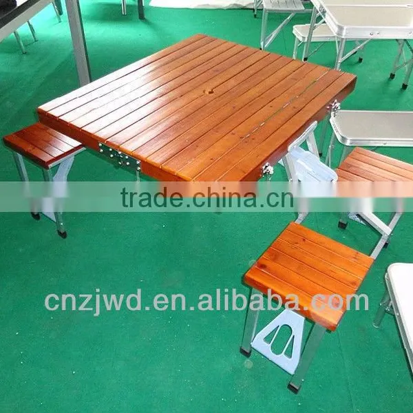 Really Factory Outdoor Aluminum Portable Wooden Picnic Table photo-4