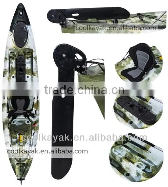 New Design Fishing Boat Plastic Sit on Top Wholesale Ocean Kayak photo-6