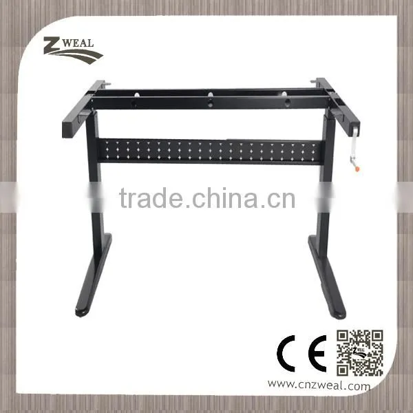 High Quality Manual Height Adjustable Standing Computer Desk photo-5