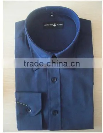 2015 Garments Hot Sale Latest Designs Fashion Dress Solid Color Long Sleeve Slim Fit Inclined Stripe Cotton Man Shirt for Men photo-6