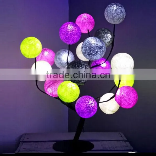 Colorful RGB Tone Globe LED Cotton Ball String Light For Christmas Outdoor String Lights photo-3