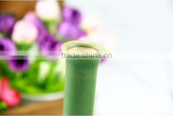 Handmade Antique Turquoise Ceramic Flower Vase HY0557 photo-3