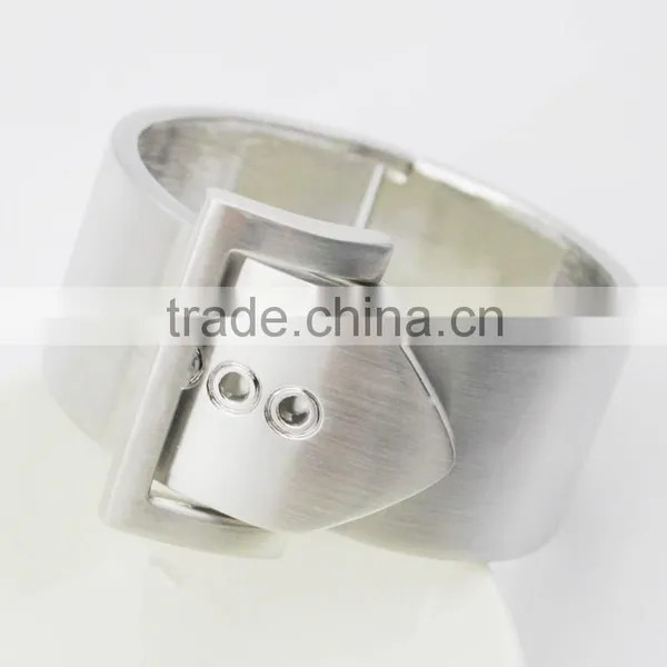 Personalised Men's Wide Punk Bracelet Alloy Belt Bangle Bracelet Wholesale photo-4