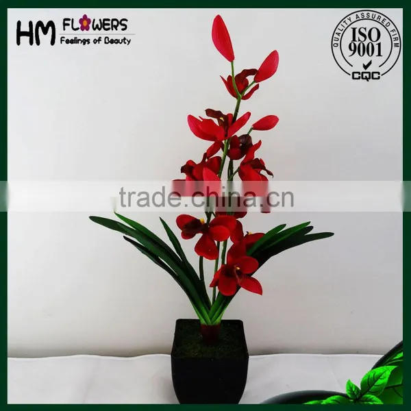Orchids Flower High Quality Artificial Pot photo-2