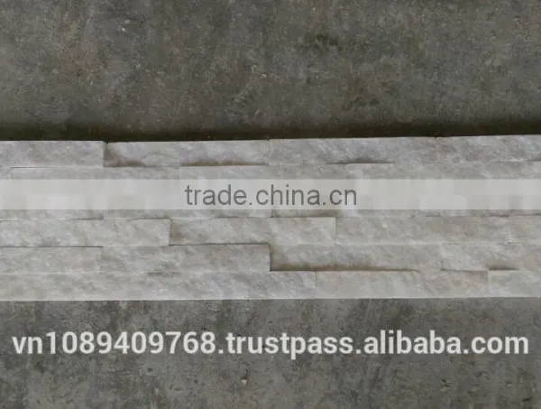 High Quality White Quartz Wall Cladding Stone photo-3