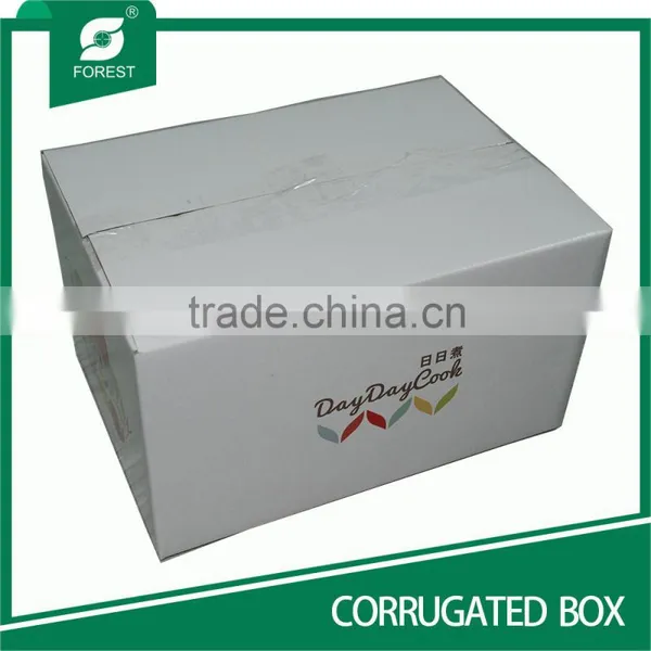 WHITE CARDBOARD CORRUGATED PAPER BOX FOR MAILING photo-4