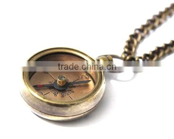 Brass Magnetic Direction Compass Locket Compass 13330 photo-4