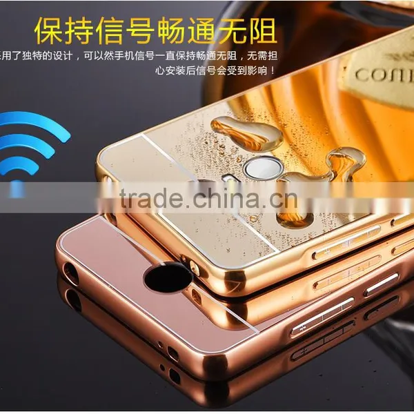 Luxury Mirror Cover Metal Aluminum Bumper Phone Case For Xiaomi For Redmi Note 3 photo-4