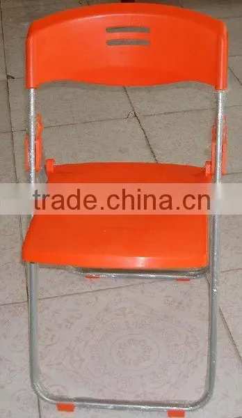 Plastic Seat Foldable Chair With Iron Frame Office Chair and Folding Chairs Furniture1074B photo-6