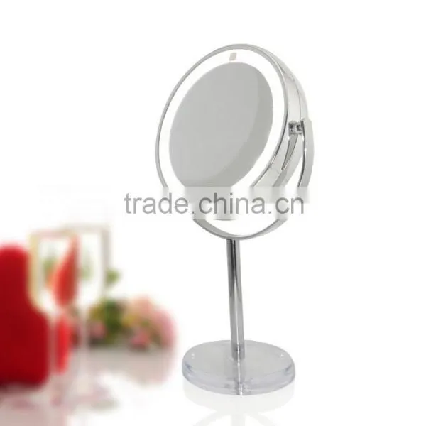 Chrome 10x Magnification Makeup Mirror With LED Light Quality Choice
