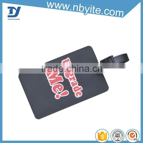 Soft PVC Travel Luggage Standard Size PVC Luggage Tag Suitcase Name Tag photo-3
