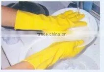 NATURAL LATEX HAND GLOVES / LATEX GLOVES / LATEX COATED GLOVE