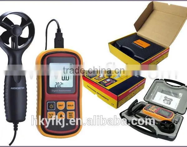 China Facyory Supply Air Velocity Meter Anemometer Wind Speed Meter Air Flow Anemometer(S-AM81) photo-4