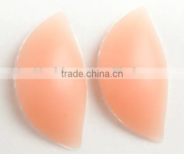 Ideal Fashions Swimsuit Silicone Padding Insert Swimwear Silicone Inserts Swimsuit Insert Pad "ox Horn" Shape Nude Silicone Bra photo-4