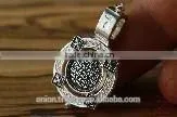 Silver 925 Round Pendant Icon of St. Mary. Russian Style. photo-5