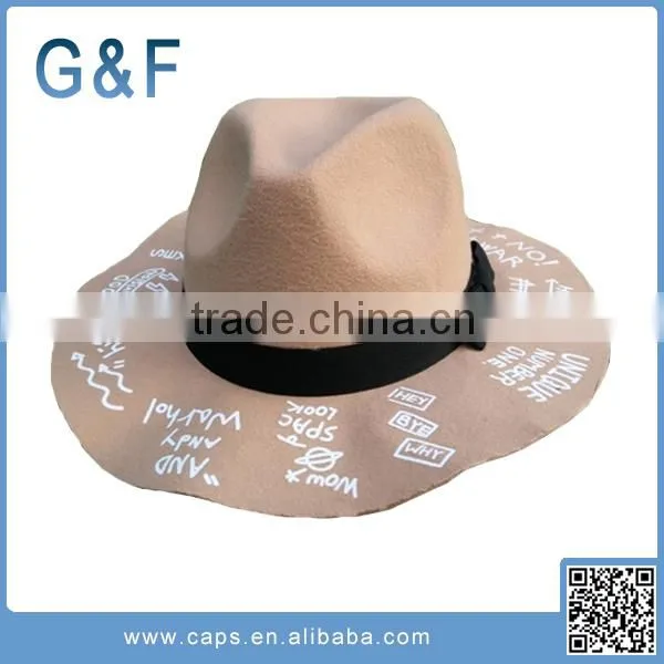 The Latest Fashion Felt Fedora Hat Ladies Felt Hillbilly Hat photo-5