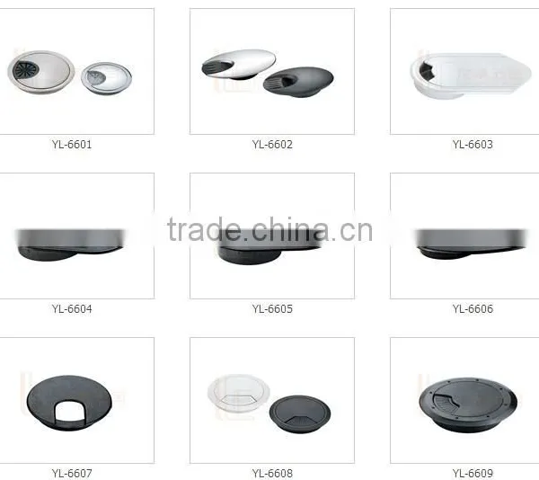 High Quality 60mm /80mm Cable Port Wire Tidy Office Desk Grommet photo-2