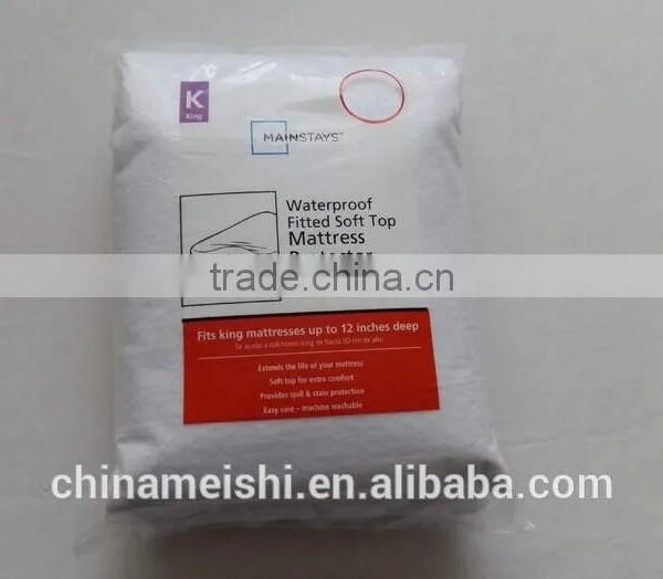 100% Terry Cotton Waterproof Mattress Protector/mattress Cover/mattress Pad for Hotel /home Quality Choice photo-5