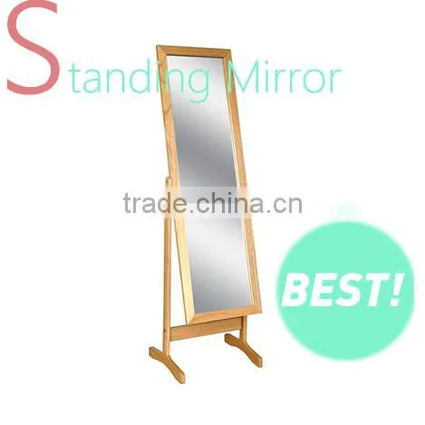 Wood Floor Standing Cheval Mirror
