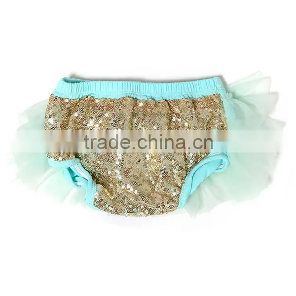 Summer Colorful With Fashion Cotton Wholesale Baby Ruffle Bloomers photo-6