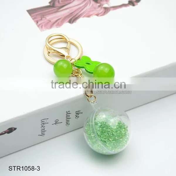 Promotional Crystal Bead Ball Keychain photo-4