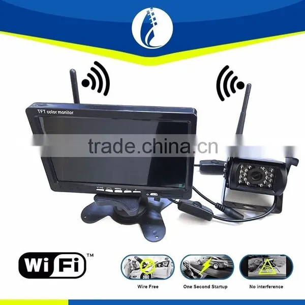 No interference one second startup wifi wireless Truck Trailer Reversing System security camera