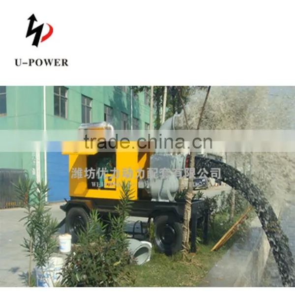 Mobile Self-priming Centrifugal Water Pump Driven by Diesel Engine