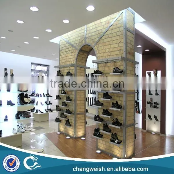 wall shoe display shelf