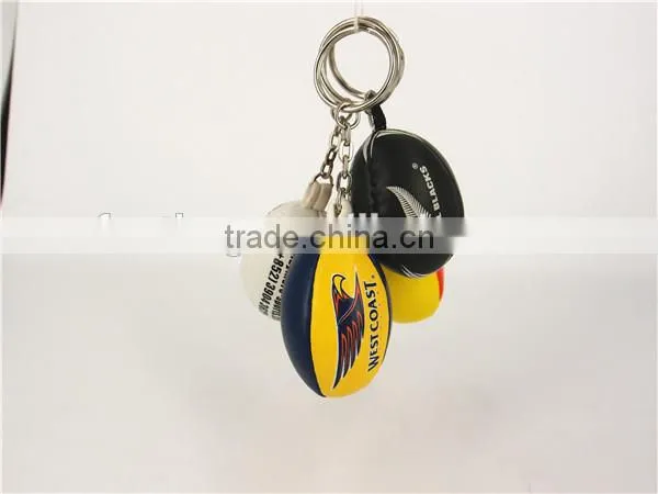 Rugby Keychain/ Soft PVC Rugby Keychain From China photo-3