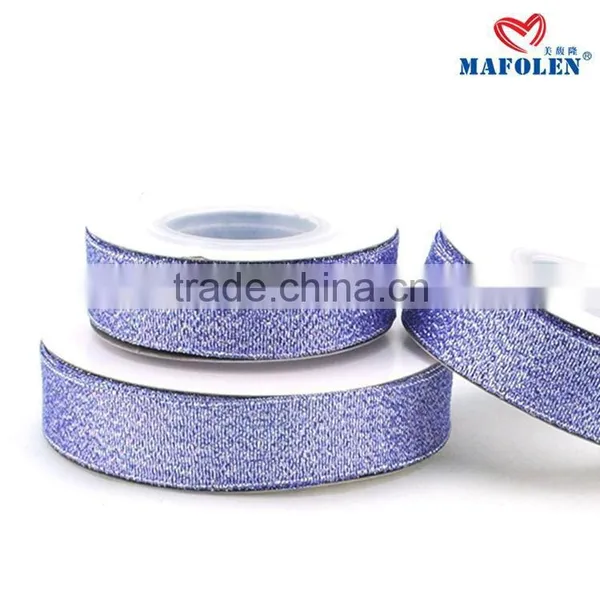Party Decoration Wholesale in China 1 Inch Gift Packing Sparkle Metallic Ribbon photo-2