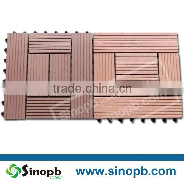 Composite Floor Tile Wpc Interlocking Decking Tiles photo-4