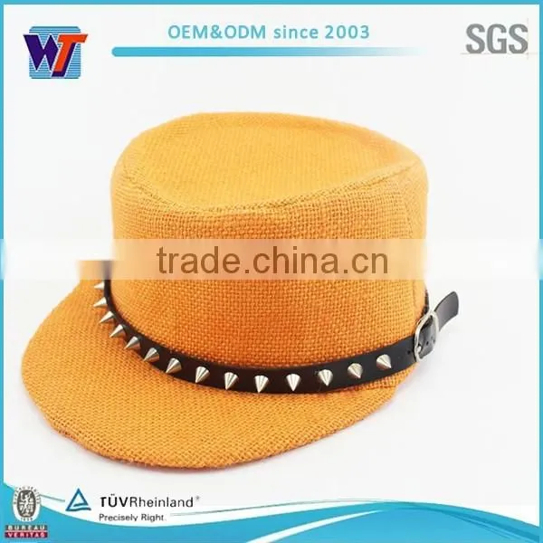 Blaze Orange Paper Cowboy Hat Pattern Wholesale photo-2