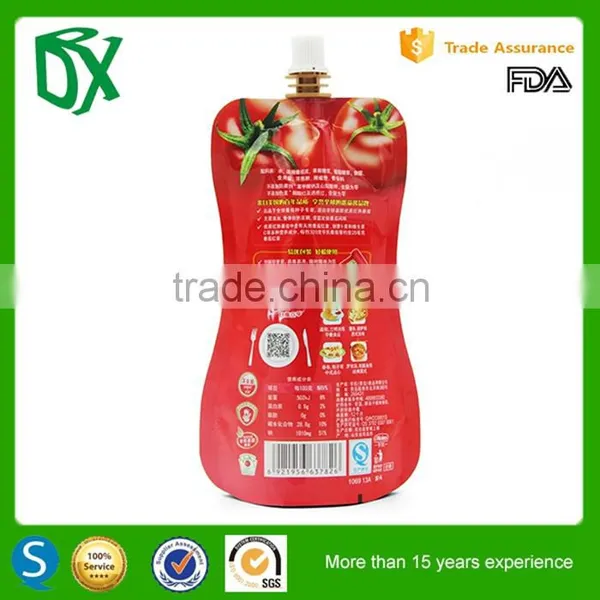 Shopping Online Websites Liquid Stand up Aluminum Foil Custom Screw Cap Pouch Plastic Spout Bags photo-2