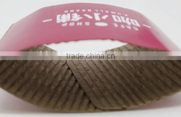 Print Custom Logo Disposable Paper Coffee Cup Sleeve photo-2