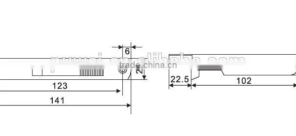 Push Pull Window Lock PVC Sliding Window Lock Spring Lock Security Window Lock UPVC Sliding Lock for PVC Sliding Window and Door photo-2