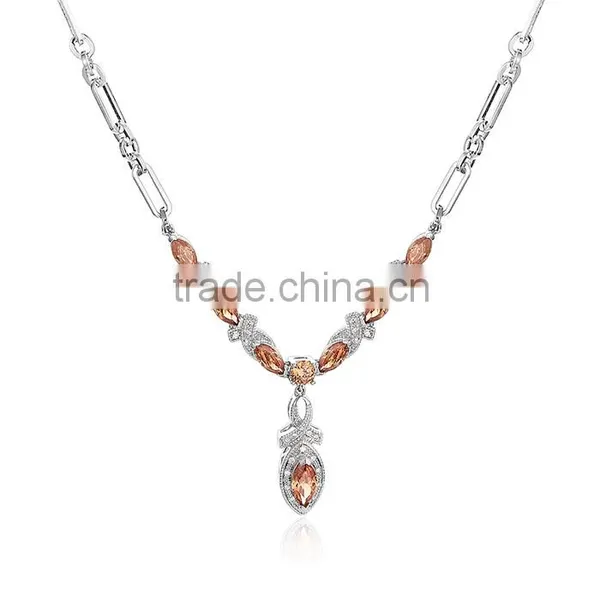 925 Sterling Silver Wholesale Pendant Statement Necklace 2016 Jewelry SNP028W photo-2