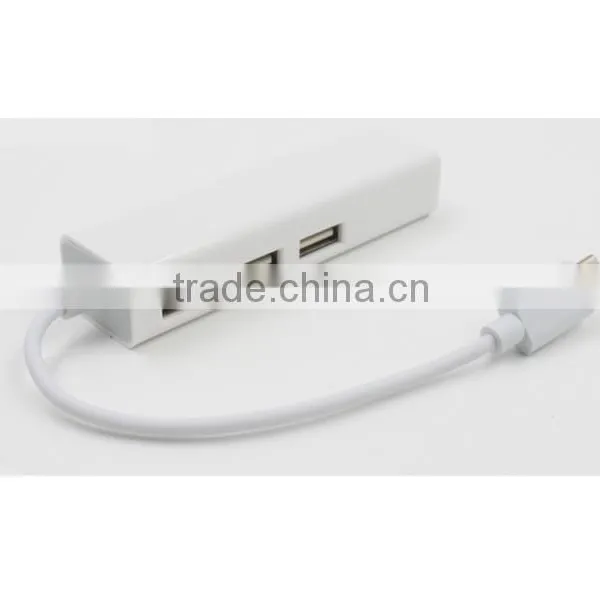 USB-C to 3-Port USB 3.0 Hub With Ethernet Adapter for USB Type-C Device photo-6