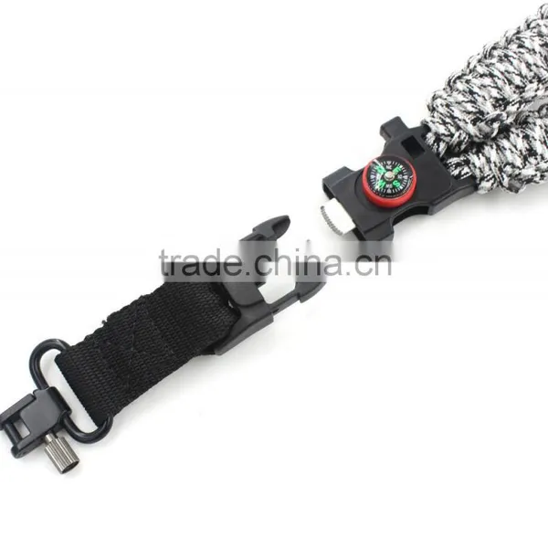 550 Paracord Rifle Sling, One Point Paracord Rifle Sling, Fire Starter Buckle Sling photo-3