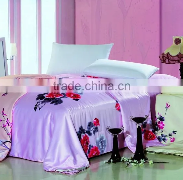 2015 Luxury Tencel & Silk Full Size Summer Quilt,silk Bedding