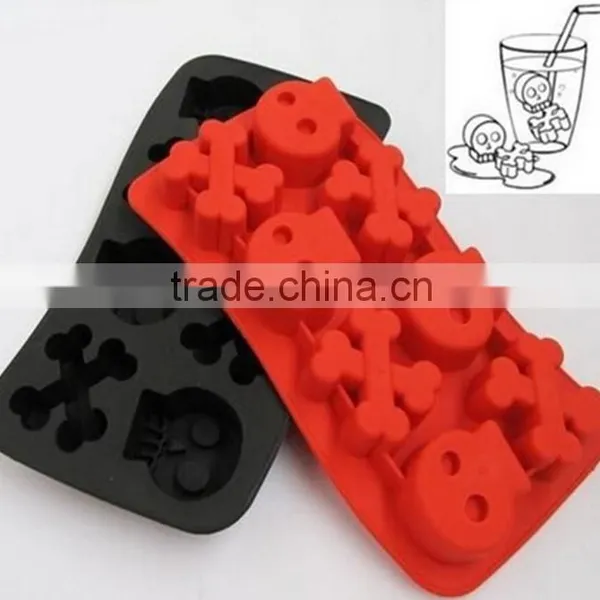 Skull Silicone Cookies Mold, China Cake Mold,ice Mold photo-2
